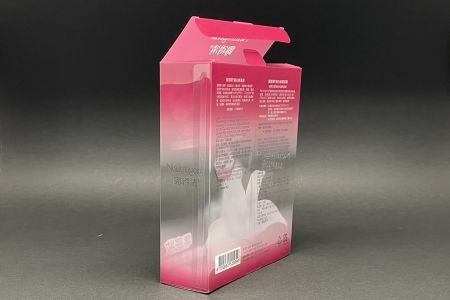 Verpackungsdesign für Gesichtsmasken PET transparente Farbbox