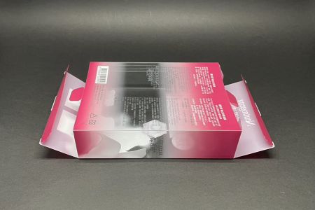 Verpackungsdesign für Gesichtsmasken PET transparente Farbbox