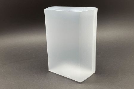 Caixa de plástico transparente feita de polipropileno - Vista superior