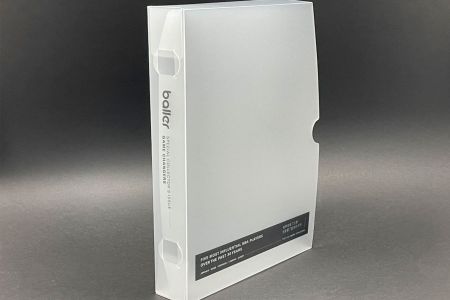 霧面書套盒印刷訂製 - 霧面微笑扣書套盒正面照