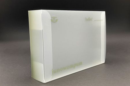 磨砂霧面包裝盒客製印刷 - PP塑膠-雙蓋同向盒正面照