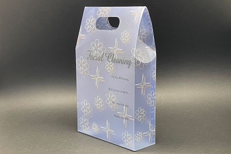 Impression d'emballage de boîte cadeau avec poignée en PP mat