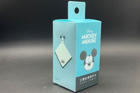 擦手巾霧面包裝吊掛盒 - PP霧面盒 擦手巾包裝盒 訂製吊掛盒