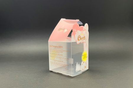 PP Átlátszó Színű Doboz Zöldlevél Zár Tervezéssel