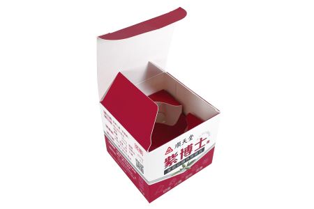 紙卡彩盒霧面包裝盒-藥膏盒內襯說明