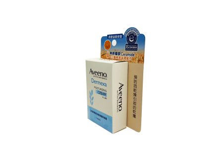 Moisturizing Cream Folding Backer Card Hanging Box Design