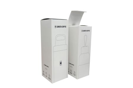 Scatola per imballaggio con texture opaca progettata per bottiglie isolate - Scatola per imballaggio bottiglie