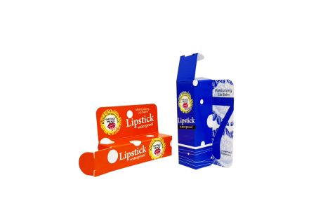Scatola per il packaging del rossetto con produzione della scheda espositiva - Scatola per il packaging del rossetto con design e produzione della scheda di supporto