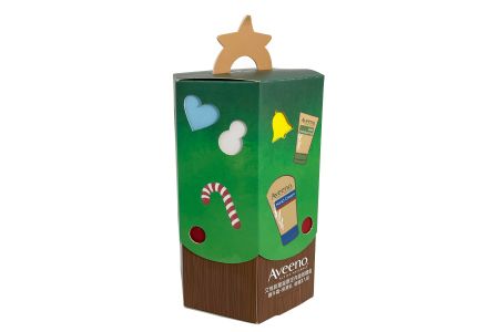 クリスマスプロモーション用紙ボードボックス - クリスマスギフトボックスフロント01