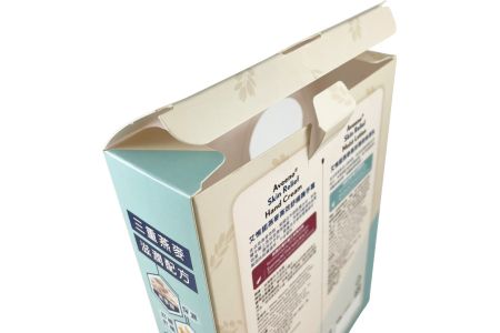 Skin Lotion Folding Cartons, Paper Boxes Tongue Lock