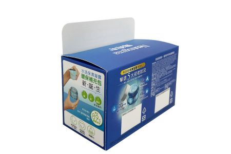 Auto-lock Bottom Paper Packaging Box Back side feature