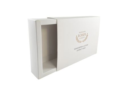Schachtel mit Papierboden - Schachtel mit Papierboden Vorderseite