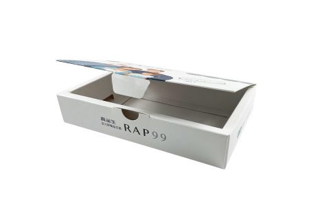 Caixa de embalagem com tampa flip-top