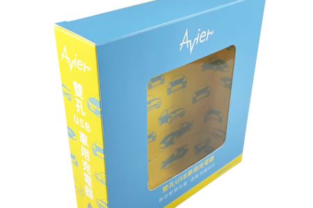 電子產品普通盒開窗效果