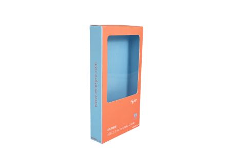 Individuell gestaltete Papierboxen für Datenkabel - Vorderansicht der Verpackungsbox für Datenkabel
