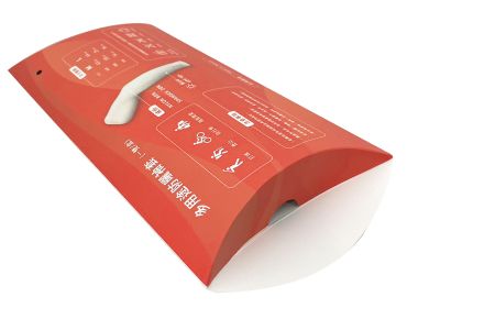 紙卡彩盒-枕頭盒型開合特色