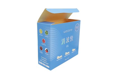 Caja de embalaje de suplementos dietéticos - Característica frontal de la caja de embalaje de suplementos dietéticos