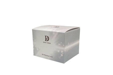 Művészeti papír csomagoló doboz - Elölnézet