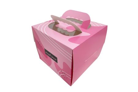 Embalagem de bolo personalizada Caixa de mão