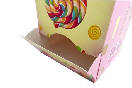 Impressão de caixa de exposição de embalagem de doces - Característica frontal