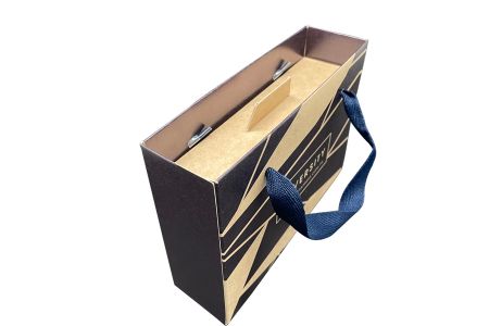 Caixa de presente para embalagem de sobremesa com alça personalizada