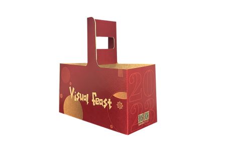 Customized Kraft Paper Cup Carrier with Handle - Customized Kraft Paper Cup Carrier with Handle