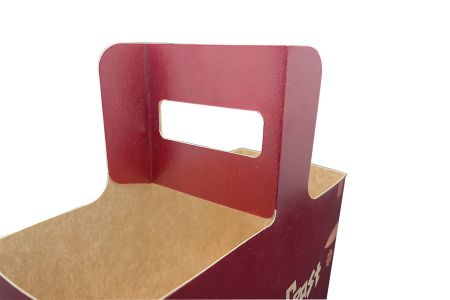 Portabevande in carta kraft personalizzata con maniglia Caratteristiche della maniglia