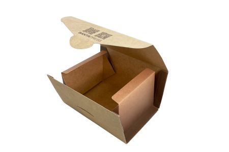 牛皮紙盒 甜點盒 蛋糕盒 甜點包裝盒 外帶盒　一體成型