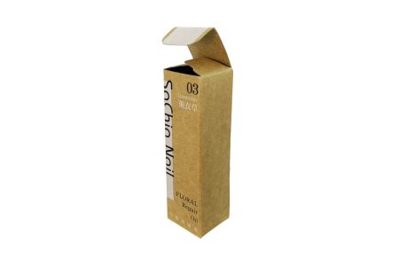 牛皮紙盒 指緣油包裝 彩盒訂製 高品質印刷 掀蓋特色