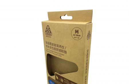 Insole Packaging Kraft Paper Hanging Boxes-Focus