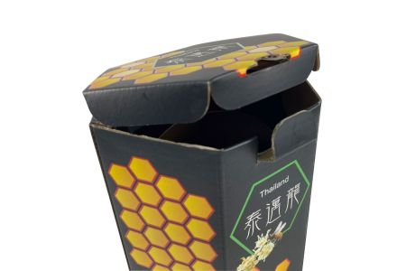Golfkartonnen doos voor honingsiroop - Kenmerk
