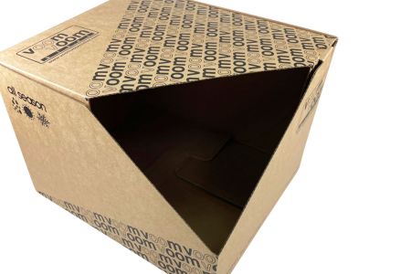 Corrugated box packaging for Bike Helmet - Hollow feature