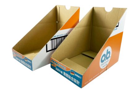 Caja de cartón corrugado para productos femeninos - Exhibición en bandeja