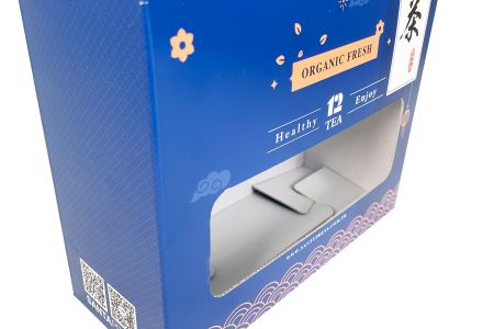 Embalagem de chá de papel ondulado com caixa de alça