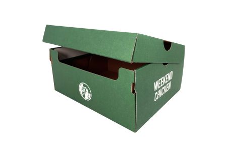 Impressão personalizada de caixas de papelão ondulado para alimentos-Foco