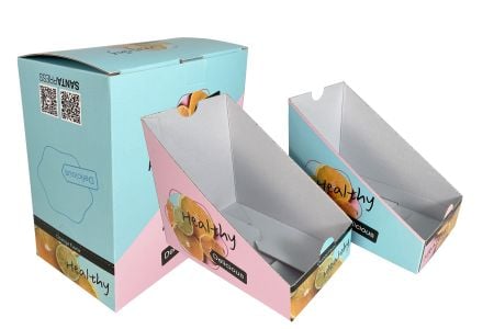 展示包裝盒雙用途創意設計 - 瓦楞紙盒-食品展示盒 陳列紙盒 陳列包裝盒 一盒兩用