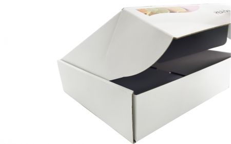 Diseño personalizado para caja de cartón para envases de postres - Enfoque