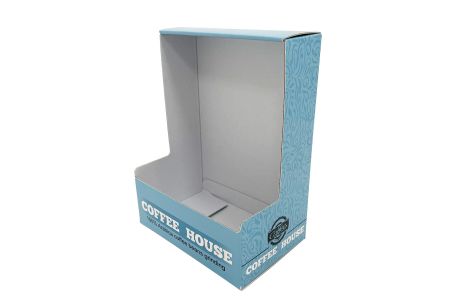 Corrugated display box with color printing