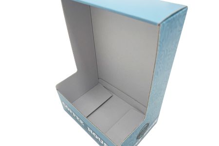Corrugated display box with color printing-Internal features