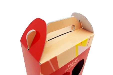 Handheld Corrugated Box with Window and Ear Handles