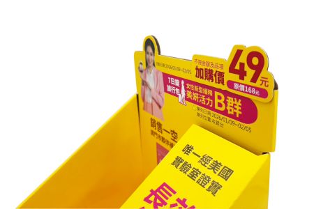 Aangepaste Geprinte Displaystand voor Biotech & Gezondheidsproducten