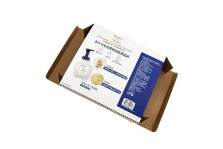 Scatole di imballaggio in cartone ondulato personalizzate per prodotti da bagno e corpo per bambini