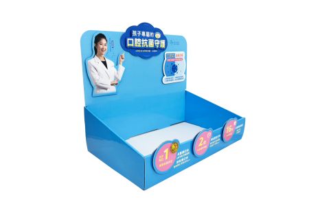 Suporte de Exibição Impresso Personalizado para Produtos de Cuidado Oral Infantil - Suporte de Exibição Impresso Personalizado para Produtos de Cuidado Oral Infantil