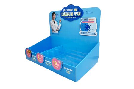 Suporte de Exibição Impresso Personalizado para Produtos de Cuidado Oral Infantil