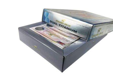 Ensemble de cadeaux de balles de golf Boîtes en papier holographique - Caractéristique