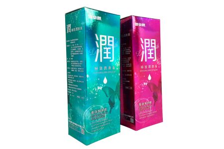 Holographic Paperboard Box for Lubricant Gel - Holographic Paperboard Box for Lubricant Gel-Front