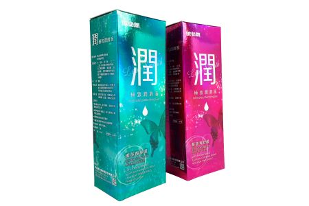 Holographic Paperboard Box for Lubricant Gel