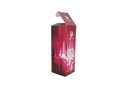 Kosmetische silberne metallische Folienpapierbox - Kosmetische silberne metallische Folienpapierboxen – Front01