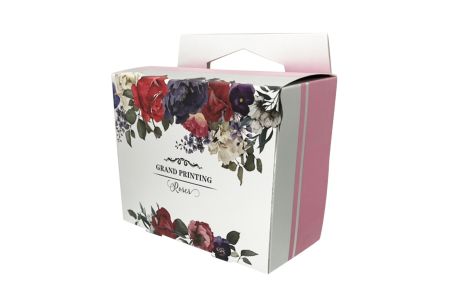 Silver Foil Paper Packaging Box For Skincare Products-Front view