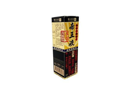 健康飲料用の金箔パッケージボックス - 健康飲料用の金箔パッケージボックス-正面図